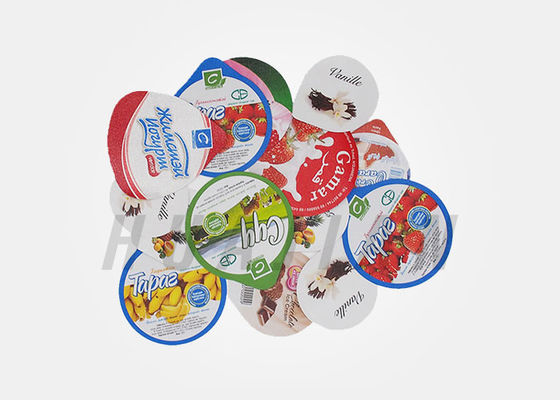 HDPE/PP/PET/PS plastik kaplar için Alüminyum Folyo Kapaklar
