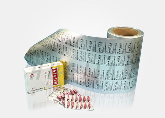 İlaç Alu folyo İlaç Paketleme Kapsülleri Alüminyum Blister Folyo