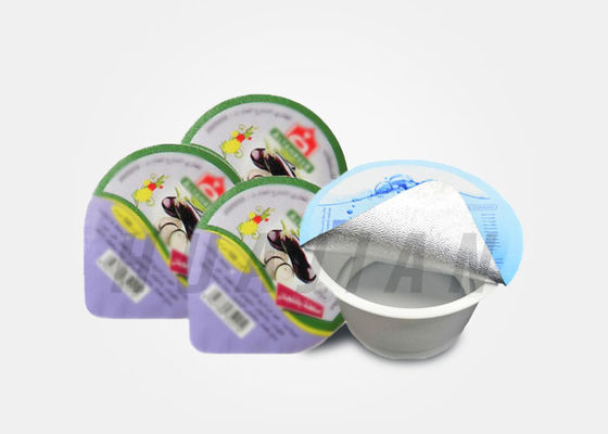 Yoğurt Kupası için 76mm PP Kolay Soyulabilir Alüminyum Kapak Folyo