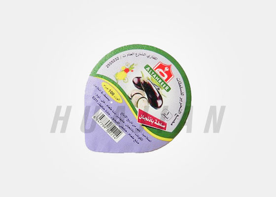 Isı Seal Lamine Alüminyum Folyo Kaplaması Gıda Etiketleme Çıkartmaları