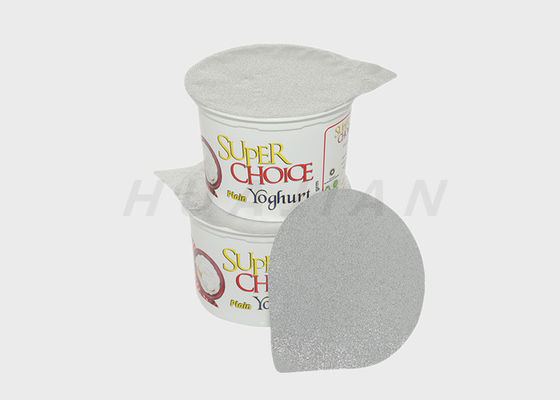 76mm PP Yoğurt Bardağı İçin Kolay Soyulabilir Alüminyum Kapak Folyo PP PS PE PVC