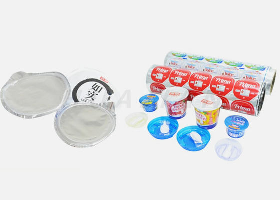 76mm PP Yoğurt Bardağı İçin Kolay Soyulabilir Alüminyum Kapak Folyo PP PS PE PVC