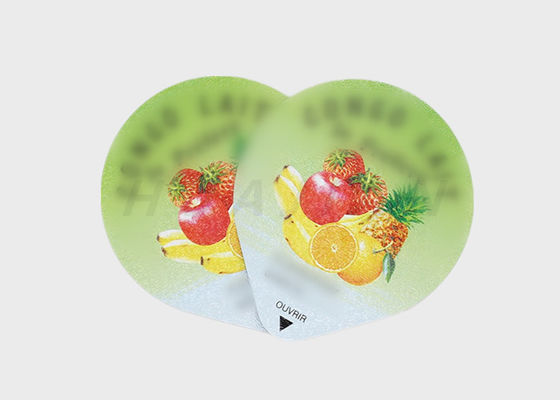 76mm PP Yoğurt Bardağı İçin Kolay Soyulabilir Alüminyum Kapak Folyo PP PS PE PVC